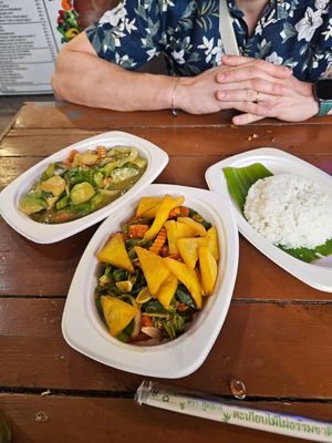 Crispy chickpea tofu at Pakbai - Food Stall in Chiang Mai