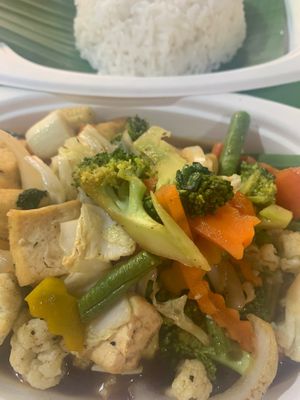  🇵🇸 ⚖️ Tofu & Vegetable Stir-fry  at Pakbai - Food Stall in Chiang Mai