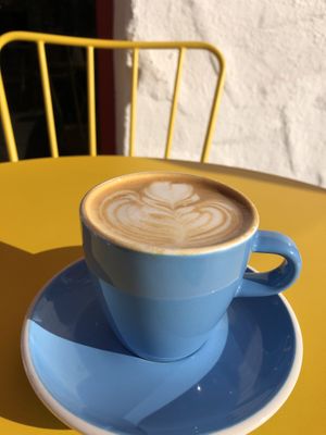 A lovely sunny day to sit outside with a great cup of smooth coffee   at Project Coffee - Rosemary in Sarasota