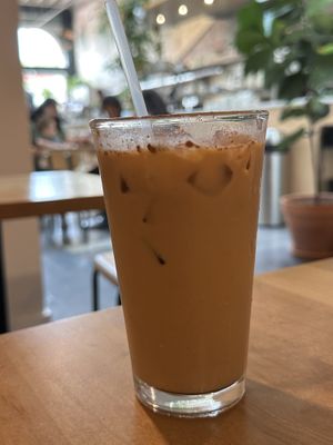 Iced Latte with oat milk & cinnamon   at Project Coffee - Rosemary in Sarasota
