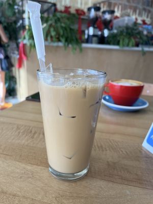Iced latte  at Project Coffee - Rosemary in Sarasota