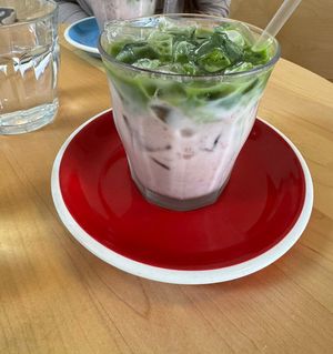 Strawberry matcha   at Project Coffee - Rosemary in Sarasota