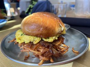 Two-handed sandwich   at Project Coffee - Rosemary in Sarasota