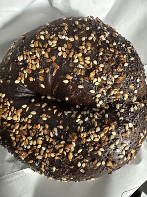 Pumpernickel everything 🥰  at Bagel Pub - Chelsea in New York City