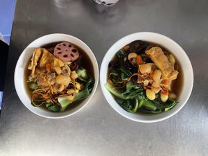 Yellow noodle soup   at Van An  in Ho Chi Minh City