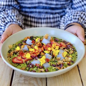 Matcha porridge  at Pala in Osborne Park