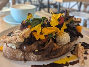 Tofu adobo bruschetta at Pala in Osborne Park