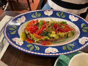 Avocado toast   at Bill's - Covent Garden in London