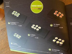 Ansonsten auch alles einzeln verstellbar.  at Kazumi Sushi Manufaktur in Hannover