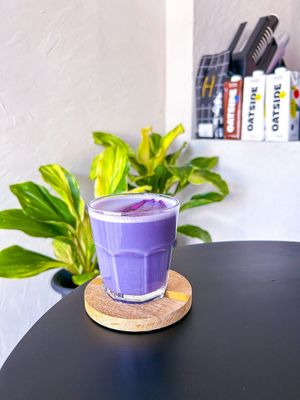 Purple Latte  at MYLK Cafe in Davao City