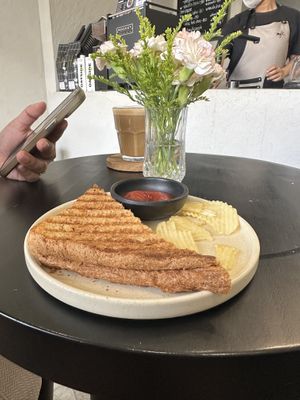 “Ham and cheese” sandwich  at MYLK Cafe in Davao City