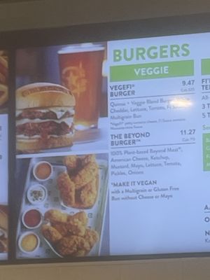 Menu  at EWR - BurgerFi - Terminal A in Newark