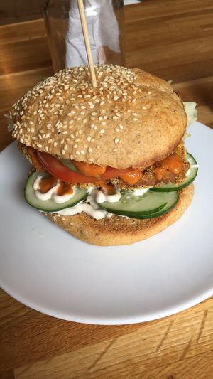 polish classic burger at MO in Wroclaw