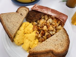 Vegan breakfast special  at Smile of the Beyond in Jamaica