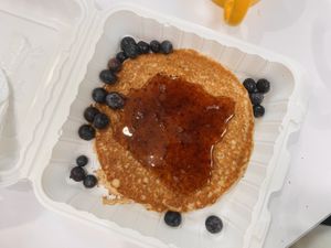 Vegan pancake  at Smile of the Beyond in Jamaica