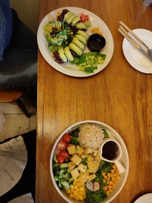 Vegan Menue items at Mushimushi in Daegu