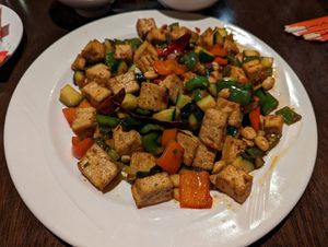 Kung Pao Tofu at Ming's Asian Cuisine in Johnson City