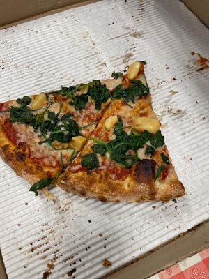 Last 2 slices of heaven !  at Lucas Pizza in Selbyville