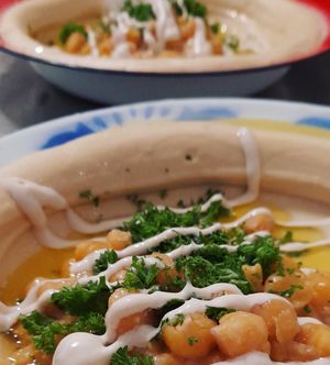 The King Hummus at La Hummuseria in Playa Venao