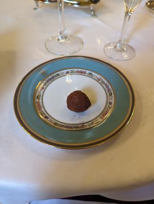 Truffle chocolate at L'Orangerie at Alvear Palace Hotel in Buenos Aires