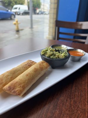 Potato flautas  at Tlayuda LA Restaurant in Los Angeles