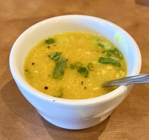 Dal soup  at Bollywood Kitchen in Healdsburg