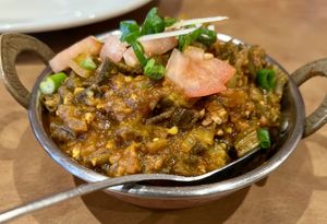 Bhindi masala   at Bollywood Kitchen in Healdsburg