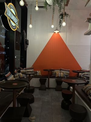 Sitting area inside   at Lukumades in Chippendale