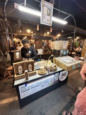   at Tiger Peanuts Milk in Pai
