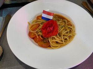 Spaghetti vegan  at Lekker Cafe' in Krabi