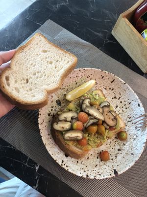 avocado toast??  at Lekker Cafe' in Krabi