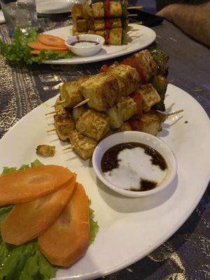 Tofu Satey   at Bambu Hotel Restaurant in Battambang