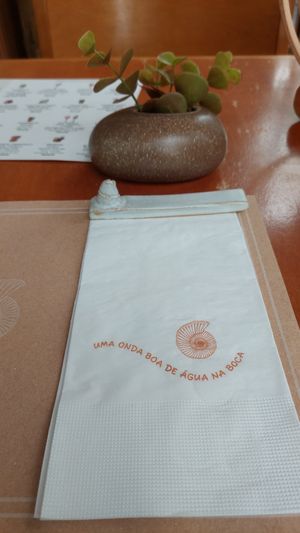 Cute napkin at Caracolla Café e Restaurante  in Sao Paulo