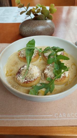Nhoque de raízes at Caracolla Café e Restaurante  in Sao Paulo