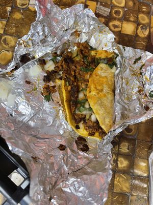 Vegan chorizo street taco  at Taco Circus in Clayton