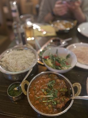 Cauliflower curry with extra spice   at Vedis Indisches Restaurant  in Berlin