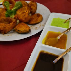 Vegane Vorspeisenplatte at Taj Mahal in Birkenau