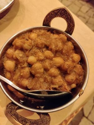 Chickpeas curryl at Buddha Indian Restaurant in Vicenza