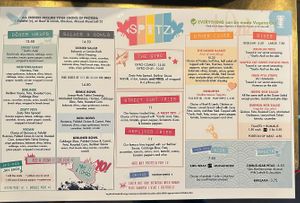 Including the full menu as the manager said all their menu items can be made vegan!   at Spitz in Frisco