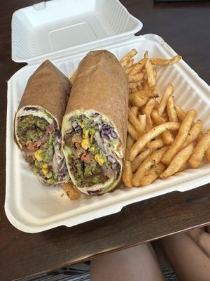 Combo - wrap with fries  at Spitz in Frisco
