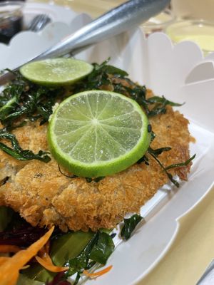 Vegan schnitzel   at May Veggie Home Express - ประสานมิตรพลาซ่า in Bangkok