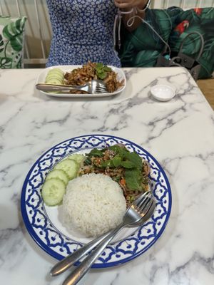 Larb  at May Veggie Home Express - ประสานมิตรพลาซ่า in Bangkok