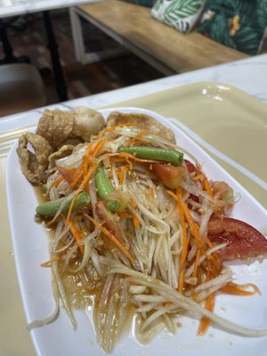 Papaya Salat  at May Veggie Home Express - ประสานมิตรพลาซ่า in Bangkok