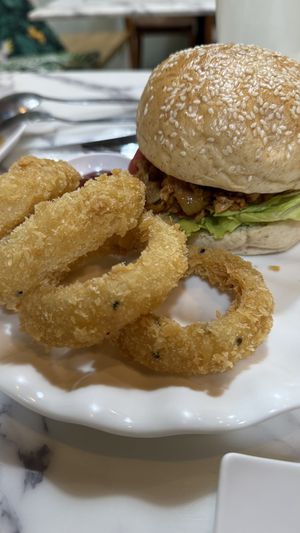 BBQ cheese burger   at May Veggie Home Express - ประสานมิตรพลาซ่า in Bangkok