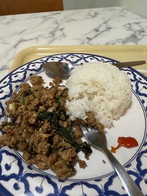 Pad Kra Praw  at May Veggie Home Express - ประสานมิตรพลาซ่า in Bangkok