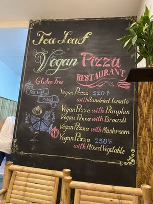 Menu Sept 2023  at Tea Leaf Vegan Pizza in Koh Phangan