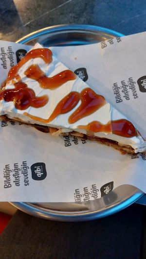 Banana Cream Cake with Caramel   at Gibi Vegan in Izmir