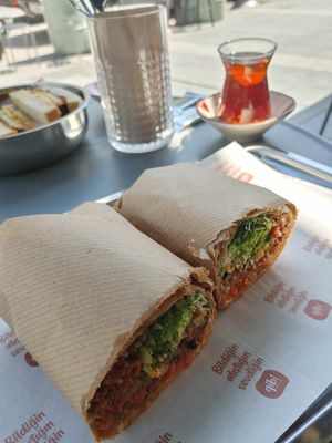 Mexican burritos at Gibi Vegan in Izmir