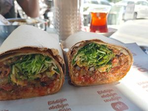 Mexican burritos at Gibi Vegan in Izmir