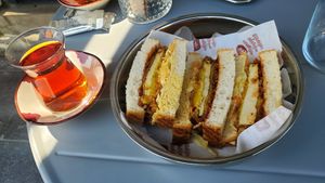 Tofu katso sando 🥰 at Gibi Vegan in Izmir